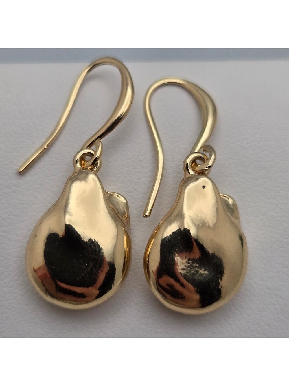 Merx Gold-Tone Organic Shaped Dangle Earrings NWT